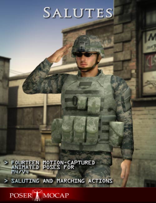 Salutes For Daz3d M4 V4