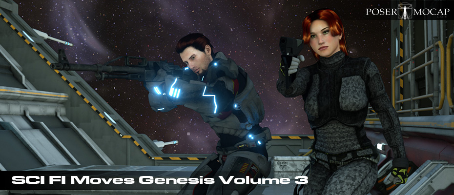 Sci Fi Moves Genesis: Volume 3 Now Available On Daz3D